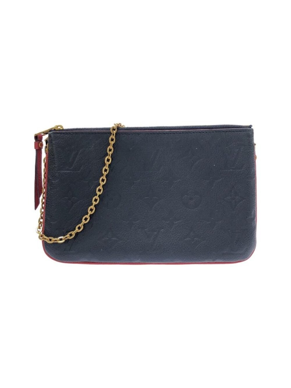 Louis Vuitton Monogram Empreinte Pochette Double Zip Shoulder Bag